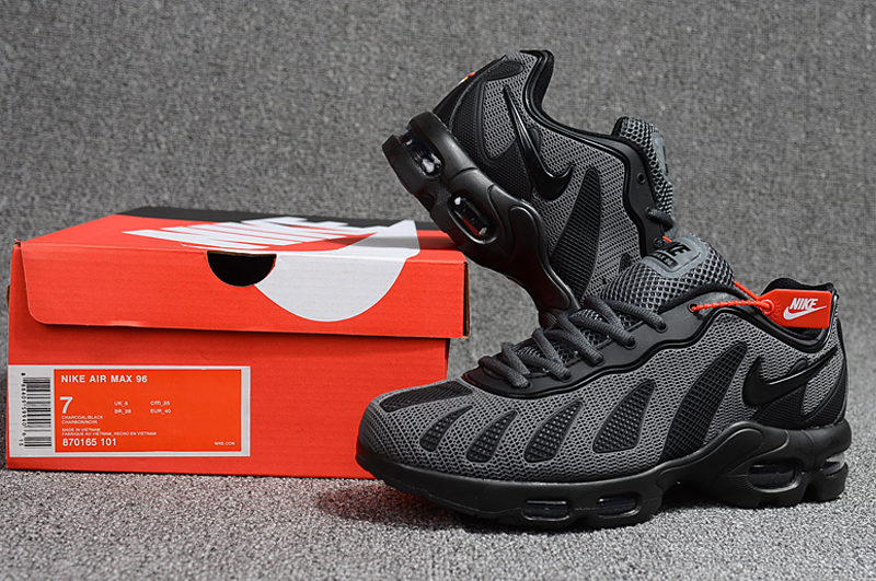 Men Nike Air Max 96 Carbon Grey Shoes